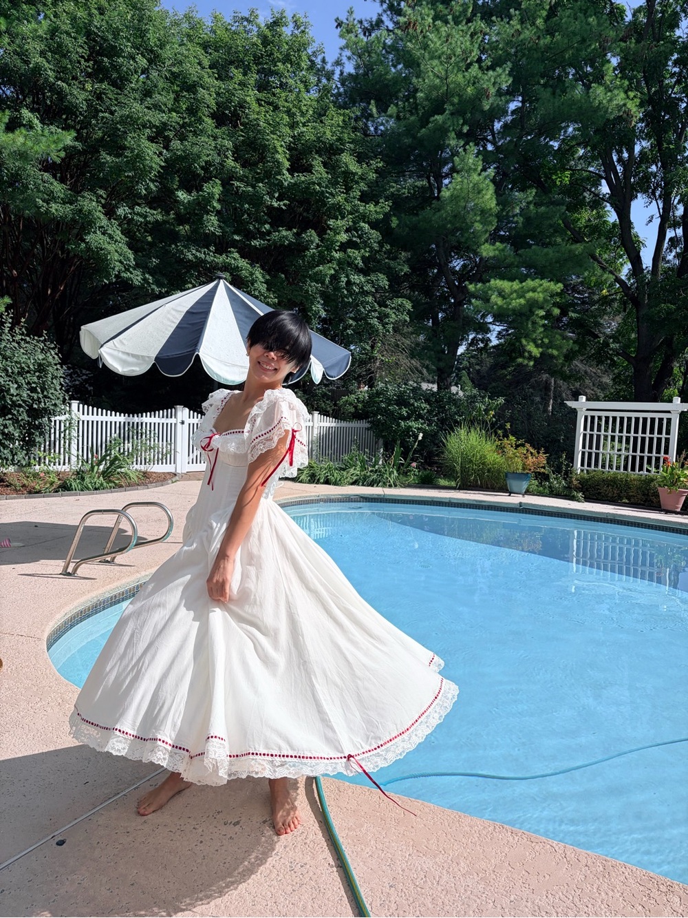 NWOT Selkie The Heathcliff Cupid Dress in White, Size S - Picture 4 of 15